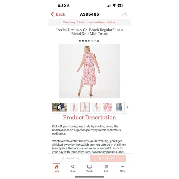 Denim Co Beach 1X Midi Dress Gold Green Floral Sleeveless Linen Blend Knit New - Picture 13 of 16